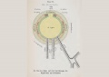 The eye according to Aristotle. Credits: Magnus, 1901. Note the lens is missing, and there are three vessels drawn that was believed to transport fluid to and from the eye.