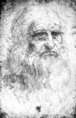 Portrait of Leonardo da Vinci, probably by himself. Royal Palace, Turin