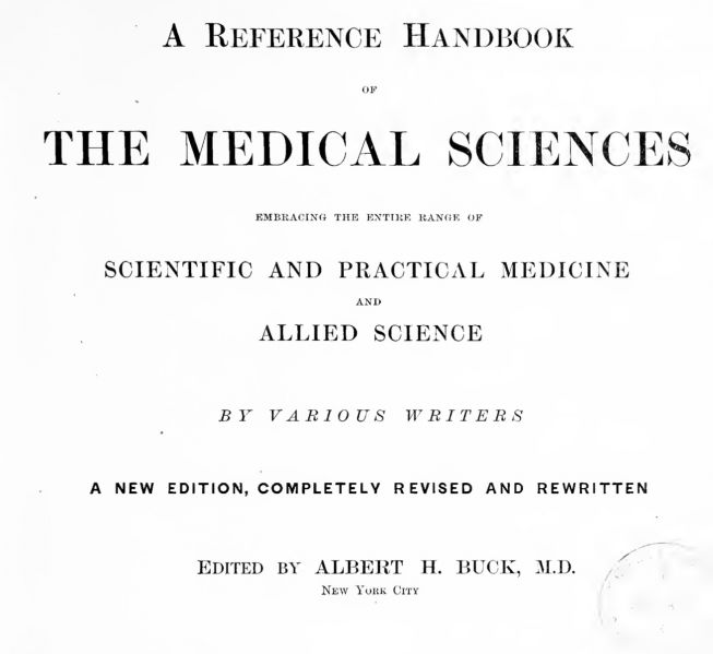 File:Reference Handbook of the Medical Sciences titlepage.jpg