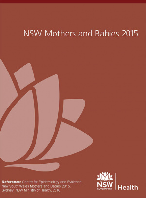 New South Wales Mothers and Babies 2015 cover